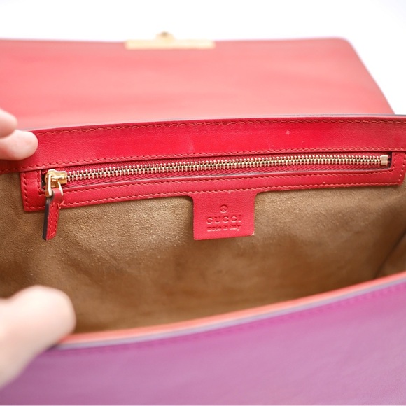 🍓GUCCI Padlock Leather Shoulder Bag - Picture 11 of 16